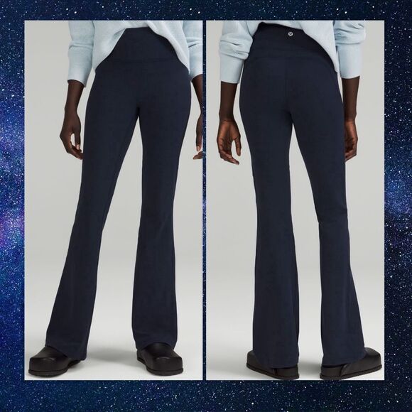 Lululemon Groove Super-High-Rise Flared Pant Nulu True Navy SIZE 4 NWT 💙 - Picture 2 of 6